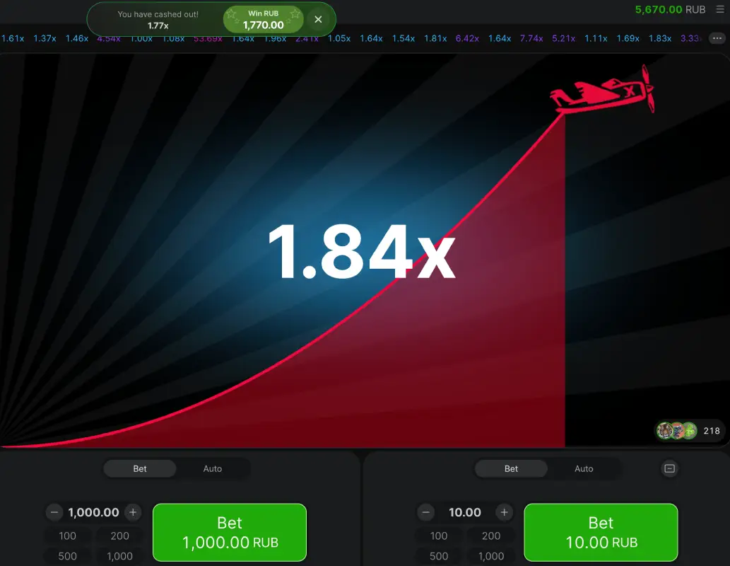 Игра Авиатор на деньги, где летит самолет